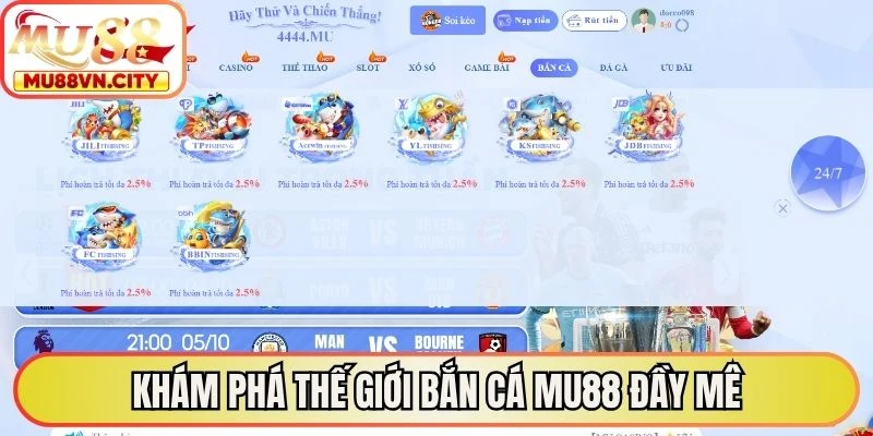 Khám phá thế giới bắn cá MU88 đầy mê hoặc với đồ họa 3D sống động